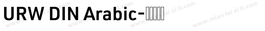 URW DIN Arabic字体转换